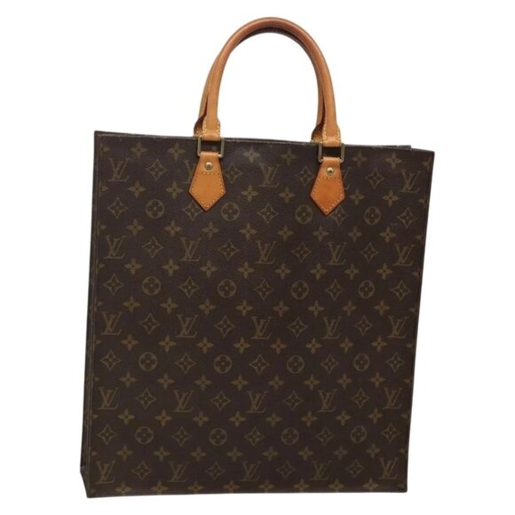 LOUIS VUITTON Monogram Sac Plat Hand Bag M51140 LV Auth 142230 - Picture 2 of 16